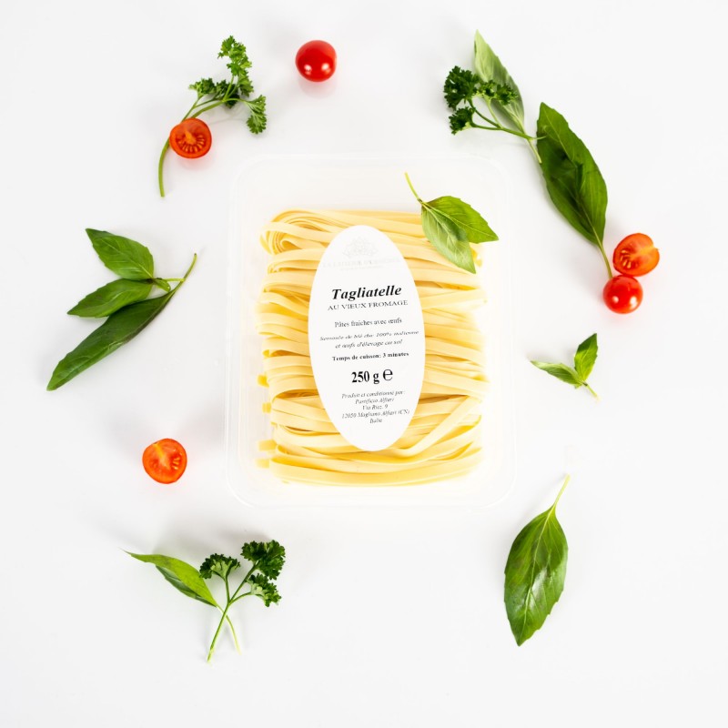 Tagliatelles fraîches au vieux fromage d'Orsières